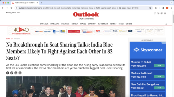 Guest Post on outlookindia.com